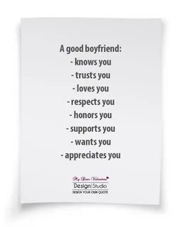 A good boyfriend knows you - Picture Quotes