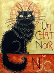 Un Chat Noir de N Y C Painting by Ande Hall Pixels