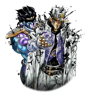 Jotaro and Star Platinum JoJo's Bizarre Adventure Desenho hi