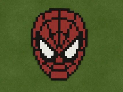 Pixel art spider man