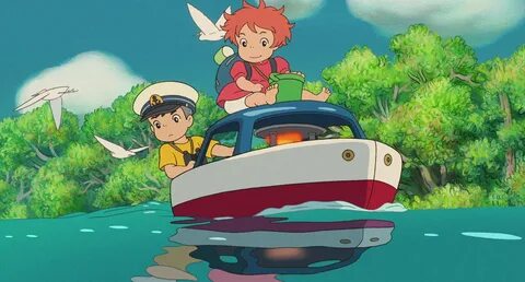 Gake no ue no Ponyo / Рыбка Поньо на утесе - на большом экра