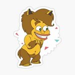 "Tyler, The Hormone Monster - Big Mouth " Sticker by Scum-N-