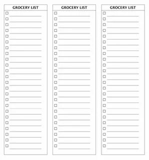 5 Best Images of Blank Shopping List Printable Template - Pr