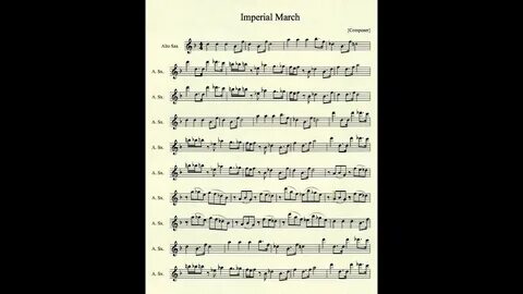 Imperial March for Alto Sax - YouTube