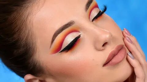 Sunset Cut Crease Makeup Tutorial - YouTube