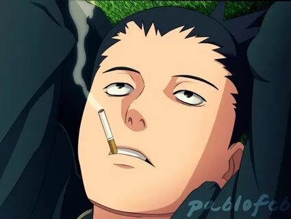 #Shino #Shikamaru Smoking is not cool. Smoking is bad for yo