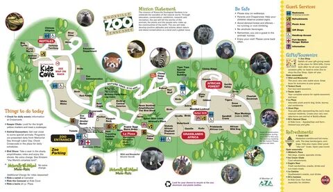 Knoxville Zoo Map - Knoxville Zoo Knoxwille TN * mappery