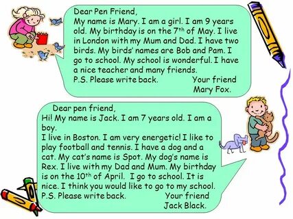 Writing letters to friends. - ppt download