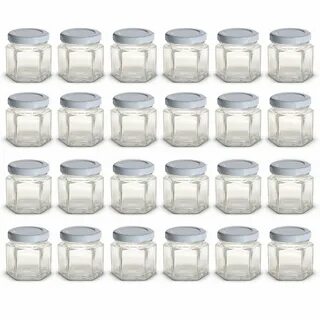 Buy Cafe Cubano ® Small Mini Hexagon Glass Jars 1.5 Oz Perfe