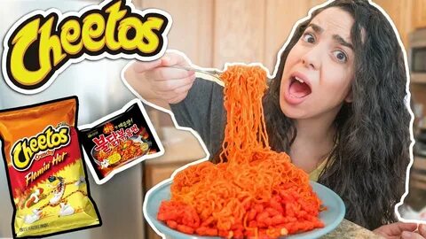 Hot Cheetos Spicy Noodle Challenge - YouTube
