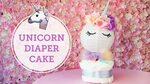 Unicorn Diaper Cake for a Baby Shower 🦄 BalsaCircle.com - Yo