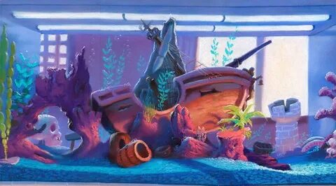 Pin by Rohith Gowda on Dinou's Disney concept art, Fish tank