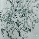 Sexy Medusa Drawing by Shylee Charlton Fine Art America
