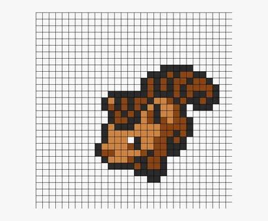 Vulpix Fuse Bead Perler Bead Pattern / Bead Sprite - Pixel A