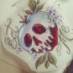 Skull Apple Tattoos