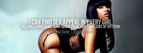 Nicki Minaj Sex Appeal Quote Facebook Cover - FBCoverStreet.