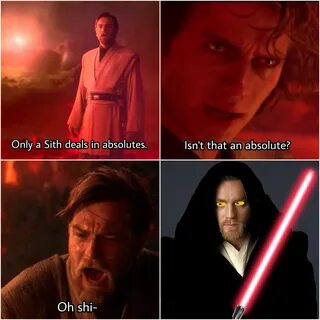 Obi Wan destroying Darth Maul PrequelMemes