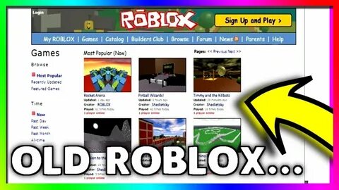 How To See the OLD ROBLOX Website... (2004-today) - YouTube