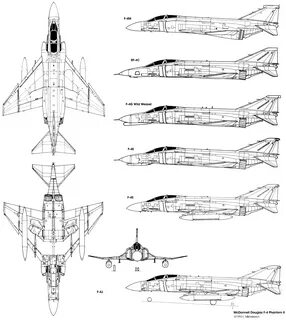 McDonnell Douglas F-4 Phantom II Blueprint - Download free b