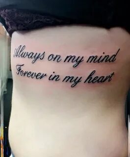 My first tattoo !! Always on my mind forever in my heart #ri