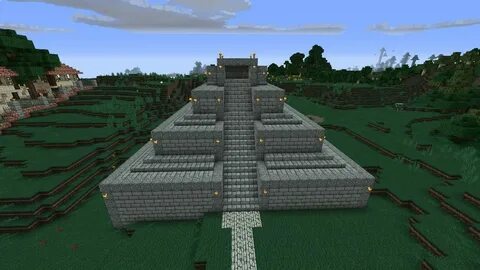 A Mexican Style Pyramid. Minecraft Creative, no mods. (Dokuc