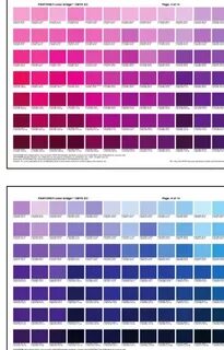 Color chart 2 Pantone color chart, Pink color chart, Color c