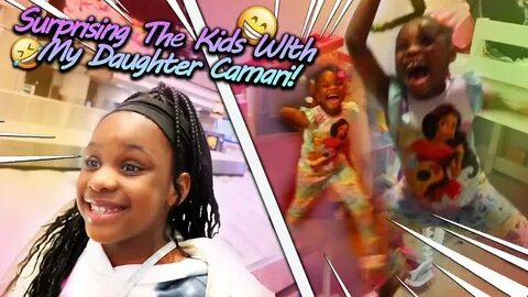 Surprising The Kids With My Daughter Camari! - YouTube