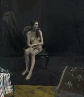 Sitting Nude Female Art UK