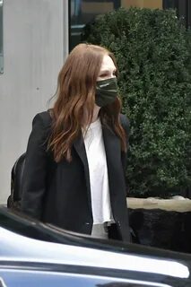 JULIANNE MOORE Leaves Her Hotel in New York 08/25/2021 - Haw