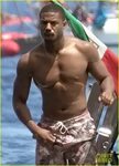 Michael B. Jordan Shows Off His Toned Body While Vacationing
