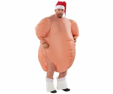 We're Super Thankful For This Inflatable Roast Turkey Costum