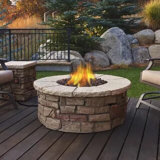Sale round propane fire pit in stock
