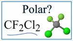 Is CF2Cl2 Polar or Non-Polar? - YouTube