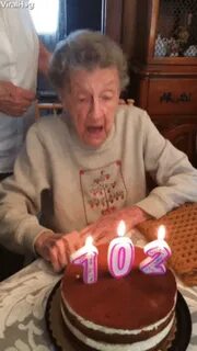 birthday grandma GIF by ViralHog - Ivirzivir