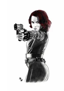 Black Widow Scarlett Johansson Sketch - Scarlett Johansson s