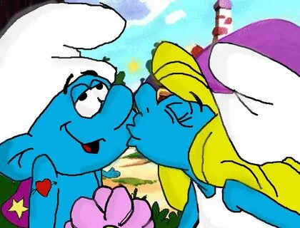 Jigsaw Puzzle smurf_hefty_and_smurfette_by_wendymeg-d46lxfl 