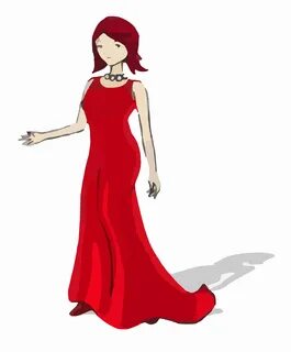 Леди Женщина Красный - Бесплатная векторная графика на Pixab
