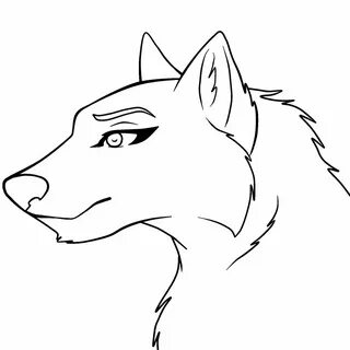 Wolf Female Drawing Base Clipartmag Sketch Coloring Page