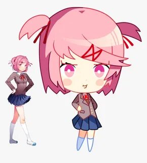 Doki Doki Literature Club Natsuki Png, Transparent Png , Tra