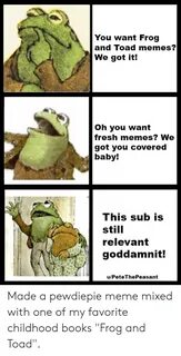 🐣 25+ Best Memes About Frog and Toad Memes Frog and Toad Mem