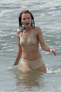 EMILY BROWNING in Bikini on the Set of The Shangri-La - Hawt