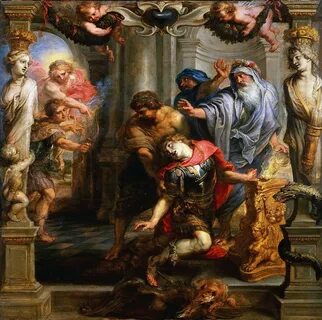 The Death of Achilles Painting by Peter Paul Rubens Fine Art