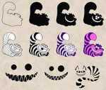 Cheshire Cat Clipart Pack SVG PNG EPS Dxf Vector Format Etsy