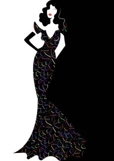 Gold luxury silhouette diva, shop logo fashion. Company logo