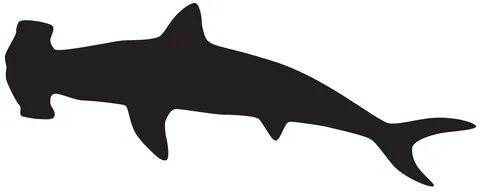 Silhouette clipart shark - Pencil and in color silhouette cl