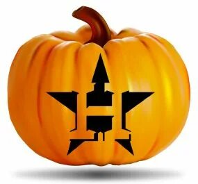 Download one of our Houston Astros Pumpkin Stencils and show