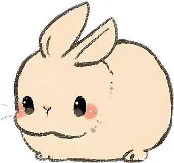 Download Kawaii Sticker - Cute Bunny Drawing Png PNG Image w