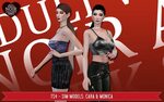 TS4 - Sim Models - Cara & Monica Noir and Dark Sims: Adult W