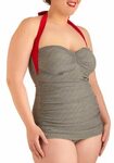 ModCloth Coupe of Tea One Piece Bathing Suit Plus size swims
