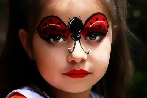 � � � � � � � � � � � � � � � � Face painting easy, Ladybug 